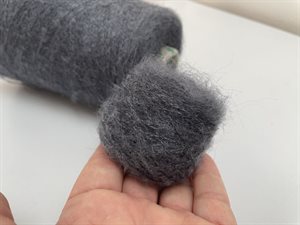 Kid mohair - i tordenblå, 25 gram